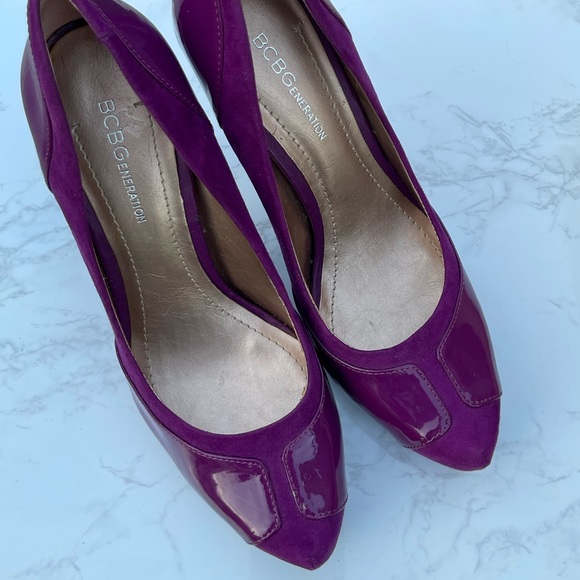 BCBGeneration Purple Heels Size 8 - Picture 11 of 11